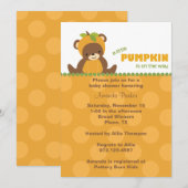 Pumpkin Beer Baby shower Uitnodiging (Voorkant / Achterkant)