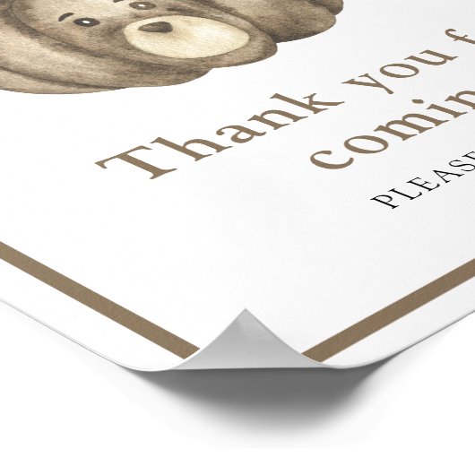 Pumpkin beer Bedankt voor je komst Poster (Hoek)