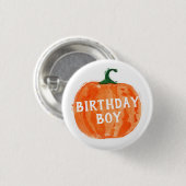Pumpkin Birthday Button (Voorkant /achterkant)