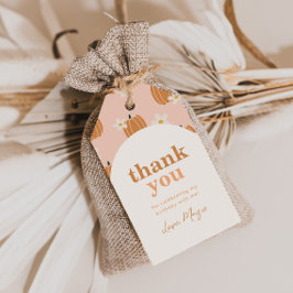 Pumpkin Birthday Favoriet Tag Cadeaulabel