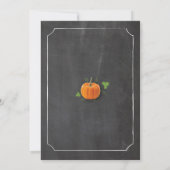 Pumpkin Birthday Party 5e 6e 7e 8e 9e Uitnodiging (Achterkant)