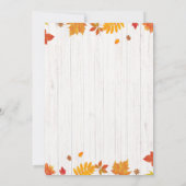 Pumpkin Birthday Uitnodiging (Achterkant)