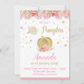 Pumpkin Birthday Uitnodiging (Voorkant)