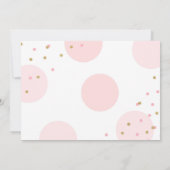 Pumpkin Birthday Uitnodiging Roze Gold Pumpkin (Achterkant)