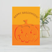 Pumpkin BLANK Halloween Uitnodiging (Staand voorkant)
