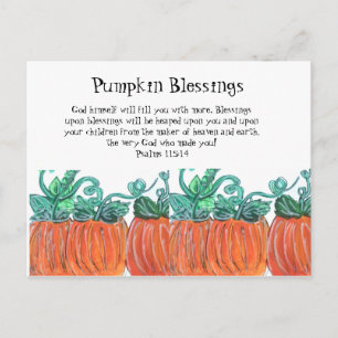 Pumpkin Blessings Briefkaart