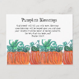Pumpkin Blessings Briefkaart