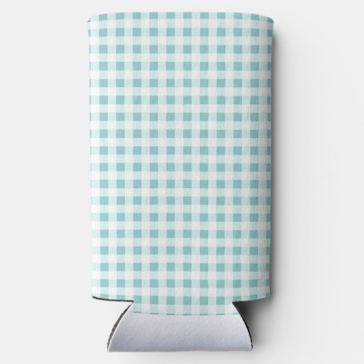 Pumpkin Blue Gingham Plaid Boy Baby shower (Achterkant)