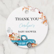 Pumpkin Blue Truck Herfst Baby shower