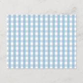 Pumpkin Boho Blue Gingham advies voor mama Informatiekaartje (Achterkant)