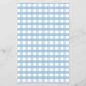 Pumpkin Boho Blue Gingham Liefdesgebeden voor Baby (Achterkant)