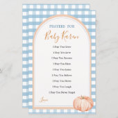 Pumpkin Boho Blue Gingham Liefdesgebeden voor Baby (Voorkant / Achterkant)