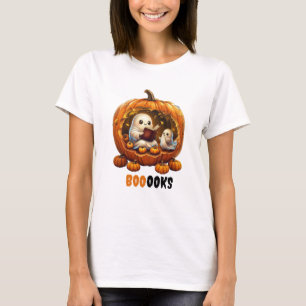 Pumpkin Book Reader Shirt Halloween kostuum T-sh
