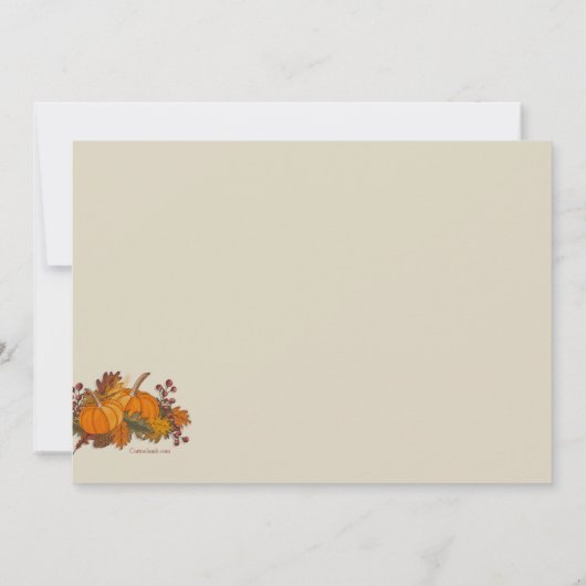 Pumpkin Border Kaart (Achterkant)