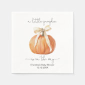 Pumpkin Bow Baby shower servet (Voorkant)