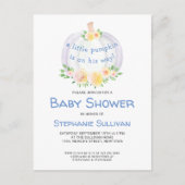 Pumpkin Boys Baby shower Invitation Briefkaart (Voorkant)