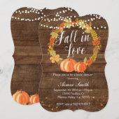 Pumpkin Bridal Shower Invitation Card Kaart (Voorkant / Achterkant)