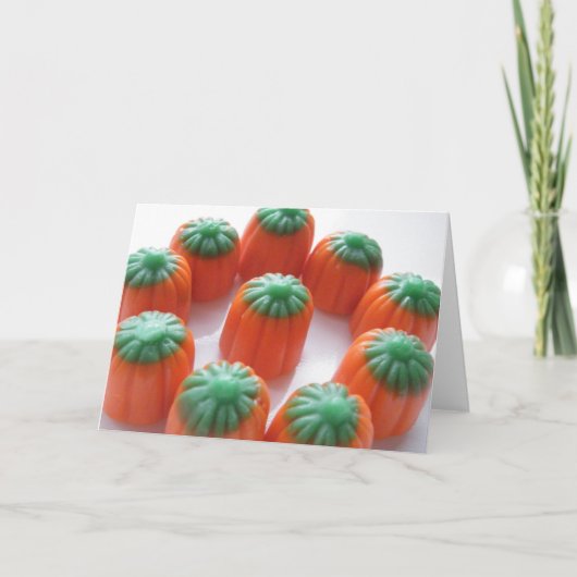 Pumpkin Candy Corn Kaart (Voorkant)