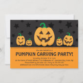 Pumpkin-carbiopuitnodiging Kaart (Voorkant)