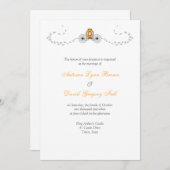 Pumpkin Carriage Fall Wedding Invitations (Devant / Derrière)