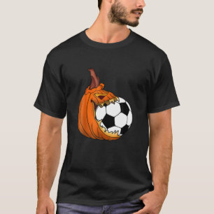 Pumpkin Carving Eat Voetbal Halloween T-shirt