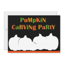 Pumpkin Carving Halloween Party uitnodiging