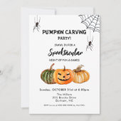 Pumpkin Carving Party Halloween Uitnodiging (Voorkant)