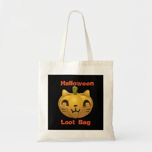 Pumpkin Cat Tote Bag (Voorkant)