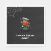 Pumpkin Chef Halloween Party – Spooky Cauldron Servet (Voorkant)