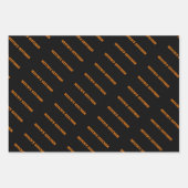 Pumpkin Chef Halloween - Spooky Cauldron ontwerp Inpakpapier Vel (Voorkant 3)