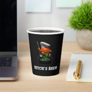 Pumpkin Chef Halloween - Witch's Brew-thema's Papieren Bekers