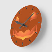 Pumpkin Clock Halloween Jack-O-Lantern Wall Clock Ronde Klok (Hoek)