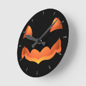 Pumpkin Clock Halloween Jack-O-Lantern Wall Clock Ronde Klok (Hoek)