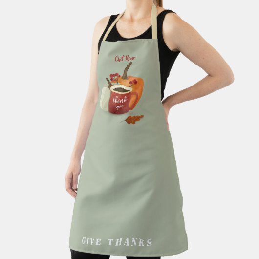 Pumpkin & Coffee Personalized Holiday Schort (Insitu)