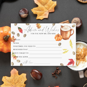 Pumpkin Coffee Vrijgezellenfeest advies en wensen Briefpapier