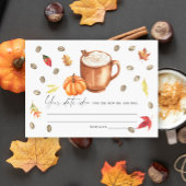 Pumpkin Coffee Vrijgezellenfeest Datum nacht ideeë Informatiekaartje