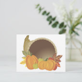 Pumpkin Cornucopia Briefkaart (Staand voorkant)