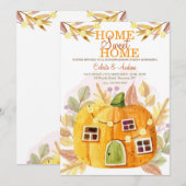Pumpkin Cottage Housewarming Party Kaart (Voorkant / Achterkant)