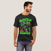 Pumpkin Crusher Monster Truck Ghosts Halloween For T-shirt (Voorkant volledig)