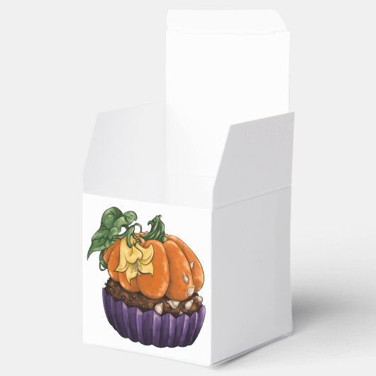 Pumpkin Cupcake Bedankdoosjes (Geopend)