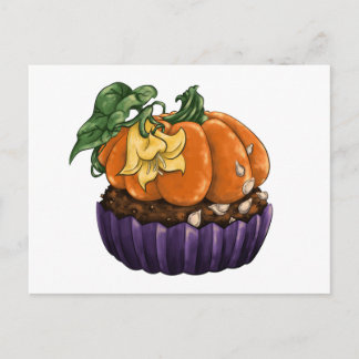 Pumpkin Cupcake Briefkaart
