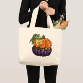Pumpkin Cupcake Grote Tote Bag (Voorkant (product))