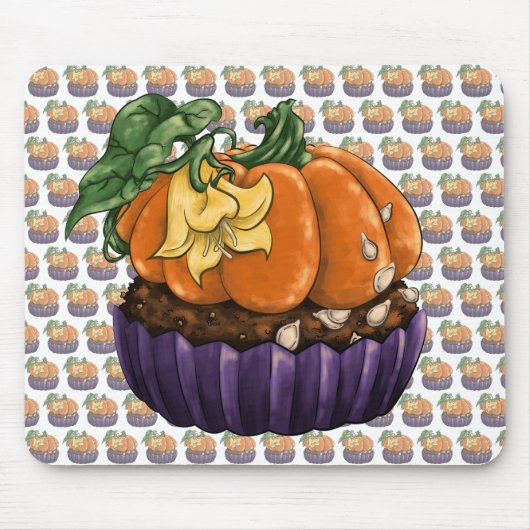 Pumpkin Cupcake Muismat (Voorkant)
