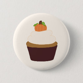 Pumpkin Cupcake - Ronde pop-upbadge Ronde Button 3,2 Cm