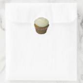 Pumpkin Cupcake Ronde Sticker (Tas)