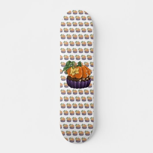 Pumpkin Cupcake Skateboard (Voorkant)