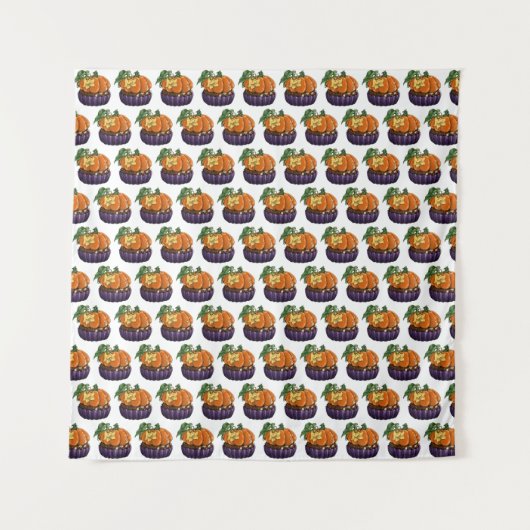 Pumpkin Cupcake Wandkleed (Voorkant)
