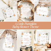 Pumpkin Diaper Raffle Card, Boho Fall Baby Shower Informatiekaartje