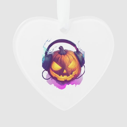  Pumpkin DJ Party Ornament (voorkant)