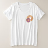 Pumpkin Donuts Sprinkles Frosted Costume Party Grote Maat T-shirt (Design voorkant)